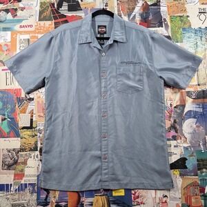Harley Davidson Mens Button Up Shirt Short Sleeve Casual‎ Dress Top, M